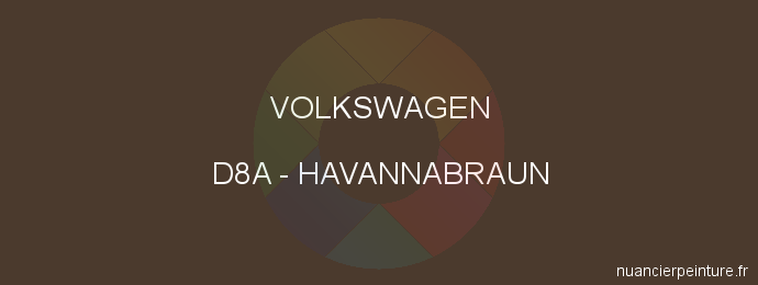 Peinture Volkswagen D8A Havannabraun