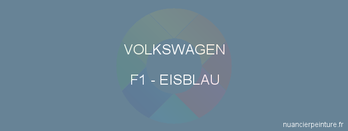 Peinture Volkswagen F1 Eisblau