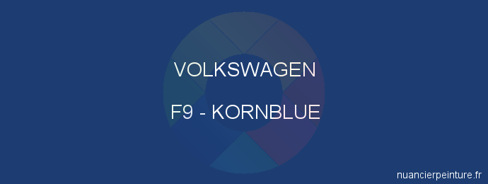 Peinture Volkswagen F9 Kornblue