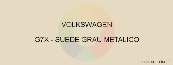 Peinture Volkswagen G7X Suede Grau Metalico