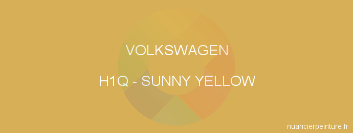 Peinture Volkswagen H1Q Sunny Yellow