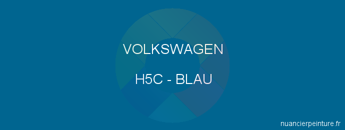 Peinture Volkswagen H5C Blau
