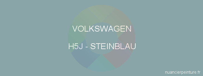 Peinture Volkswagen H5J Steinblau