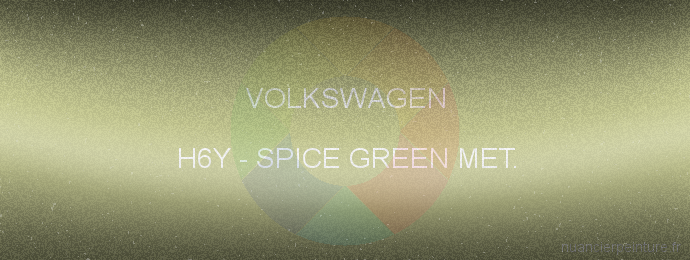 Peinture Volkswagen H6Y Spice Green Met.