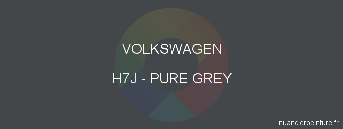 Peinture Volkswagen H7J Pure Grey
