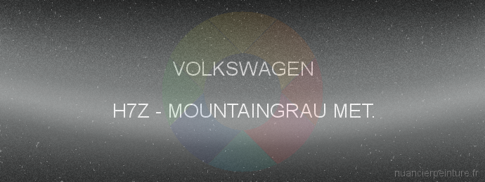 Peinture Volkswagen H7Z Mountaingrau Met.