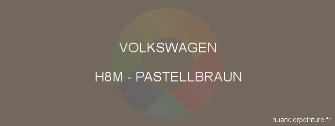 Peinture Volkswagen H8M Pastellbraun