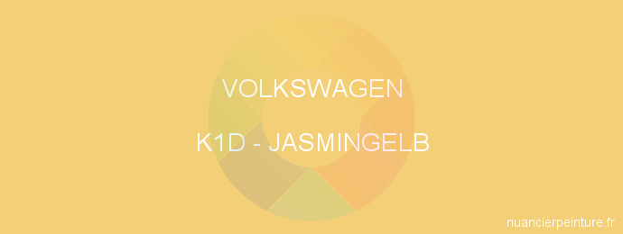 Peinture Volkswagen K1D Jasmingelb
