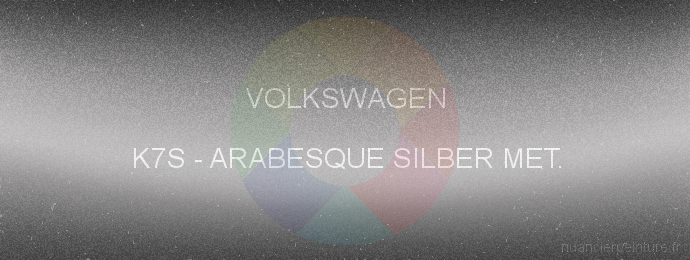 Peinture Volkswagen K7S Arabesque Silber Met.