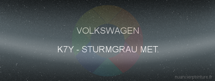 Peinture Volkswagen K7Y Sturmgrau Met.