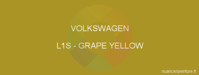 Peinture Volkswagen L1S Grape Yellow