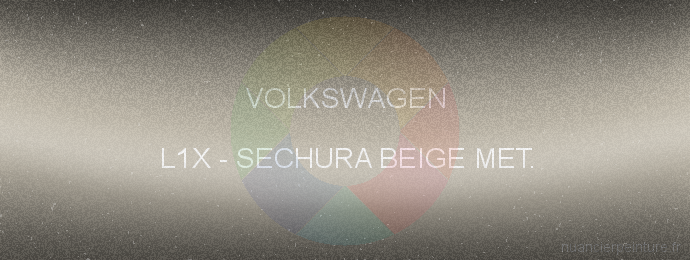 Peinture Volkswagen L1X Sechura Beige Met.