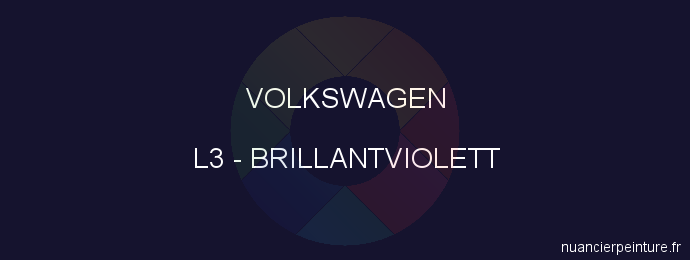 Peinture Volkswagen L3 Brillantviolett
