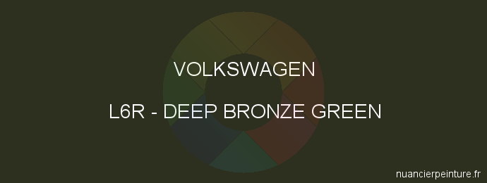 Peinture Volkswagen L6R Deep Bronze Green