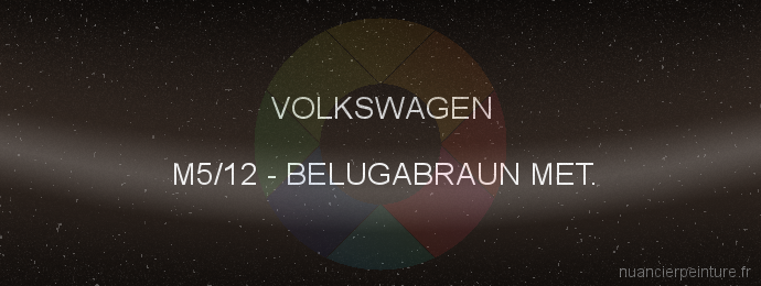 Peinture Volkswagen M5/12 Belugabraun Met.