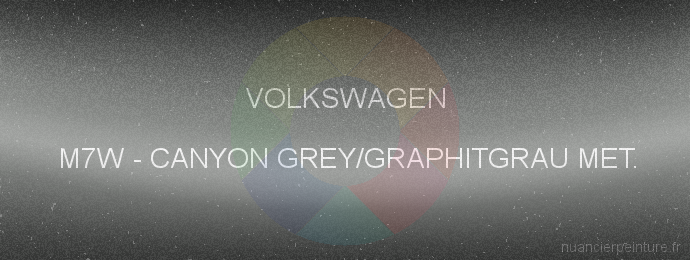 Peinture Volkswagen M7W Canyon Grey/graphitgrau Met.
