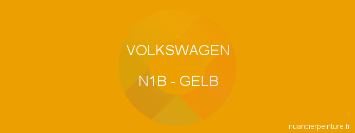 Peinture Volkswagen N1B Gelb