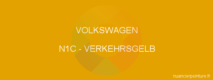 Peinture Volkswagen N1C Verkehrsgelb