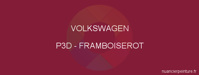 Peinture Volkswagen P3D Framboiserot