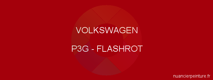 Peinture Volkswagen P3G Flashrot