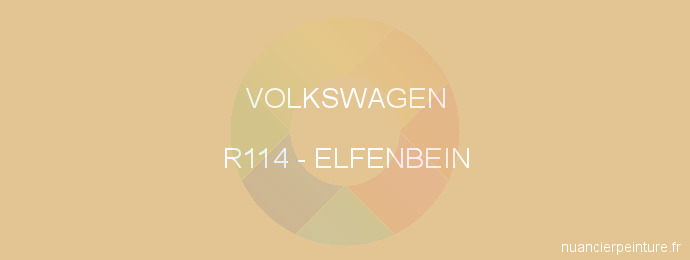 Peinture Volkswagen R114 Elfenbein