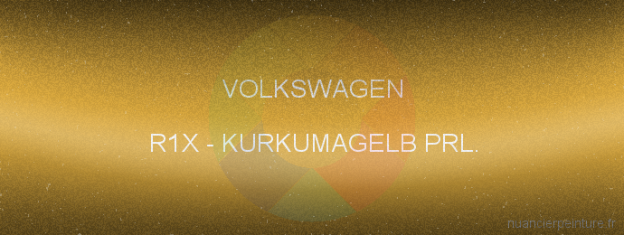 Peinture Volkswagen R1X Kurkumagelb Prl.