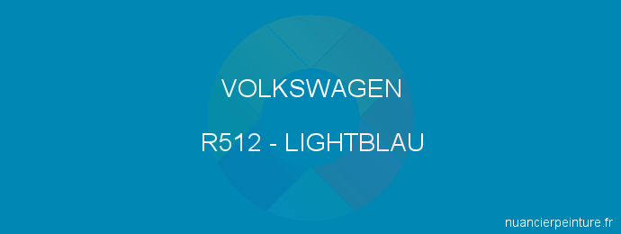 Peinture Volkswagen R512 Lightblau