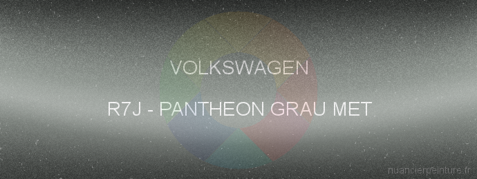 Peinture Volkswagen R7J Pantheon Grau Met