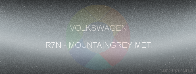 Peinture Volkswagen R7N Mountaingrey Met.