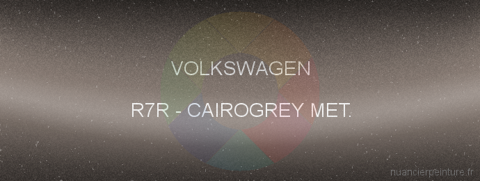 Peinture Volkswagen R7R Cairogrey Met.