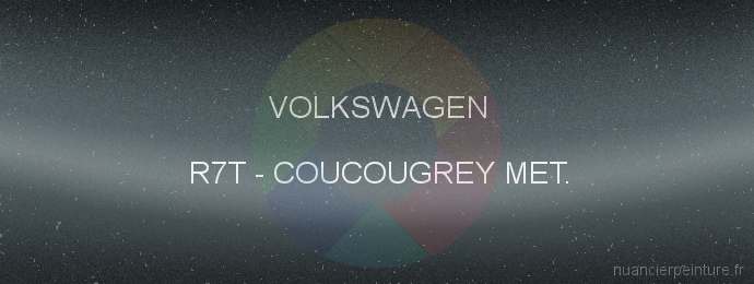 Peinture Volkswagen R7T Coucougrey Met.