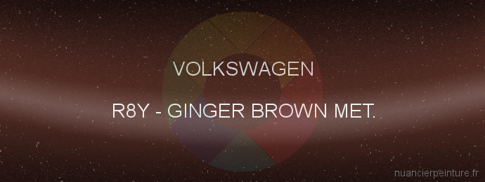 Peinture Volkswagen R8Y Ginger Brown Met.