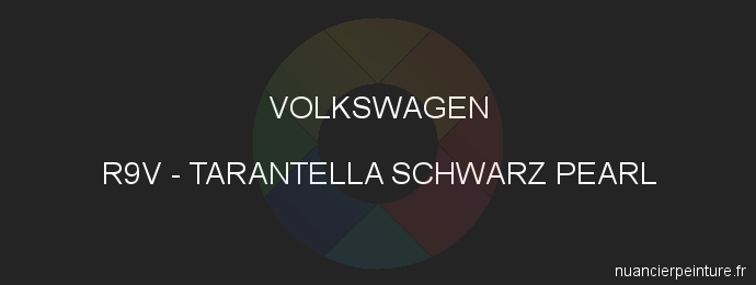 Peinture Volkswagen R9V Tarantella Schwarz Pearl