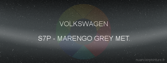 Peinture Volkswagen S7P Marengo Grey Met.