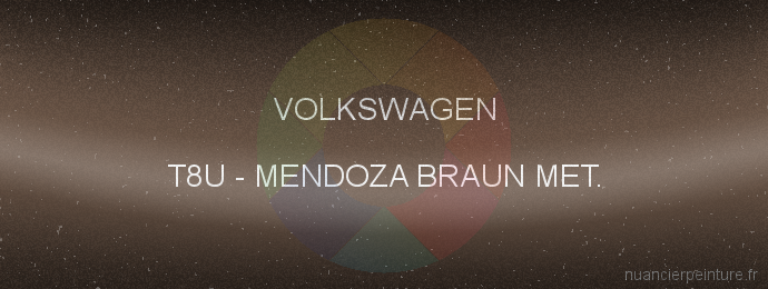 Peinture Volkswagen T8U Mendoza Braun Met.