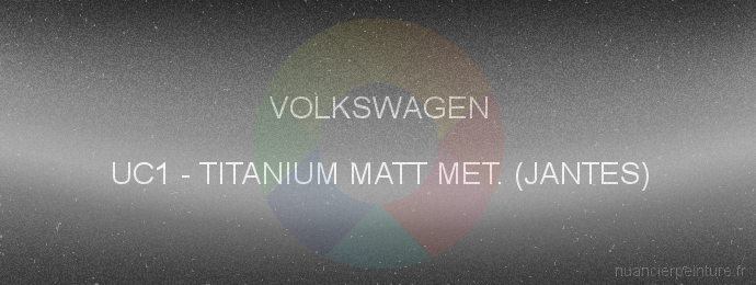 Peinture Volkswagen UC1 Titanium Matt Met. (jantes)