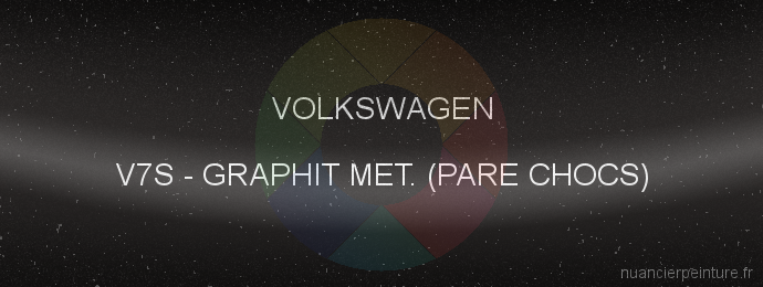 Peinture Volkswagen V7S Graphit Met. (pare Chocs)