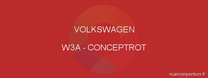 Peinture Volkswagen W3A Conceptrot