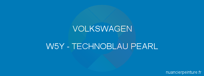 Peinture Volkswagen W5Y Technoblau Pearl