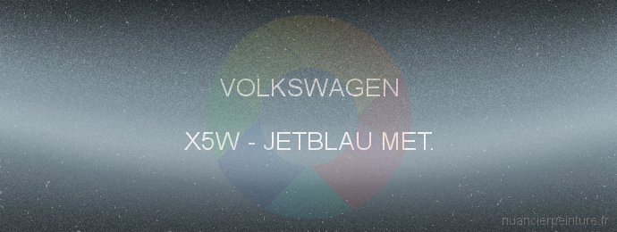 Peinture Volkswagen X5W Jetblau Met.