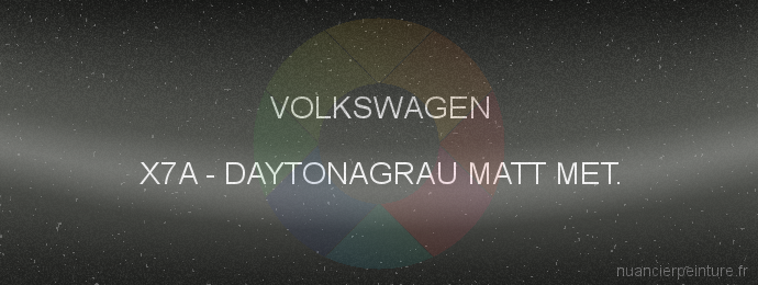 Peinture Volkswagen X7A Daytonagrau Matt Met.