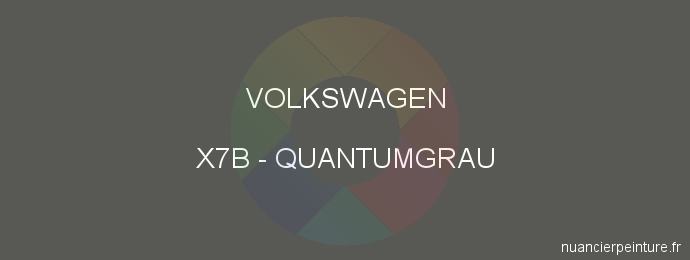 Peinture Volkswagen X7B Quantumgrau