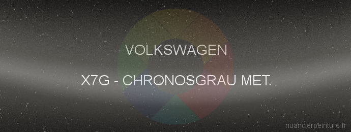 Peinture Volkswagen X7G Chronosgrau Met.