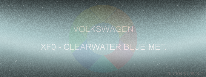 Peinture Volkswagen XF0 Clearwater Blue Met.