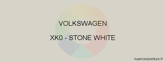 Peinture Volkswagen XK0 Stone White