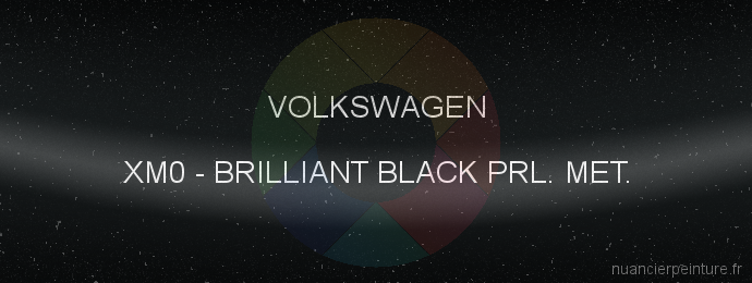 Peinture Volkswagen XM0 Brilliant Black Prl. Met.