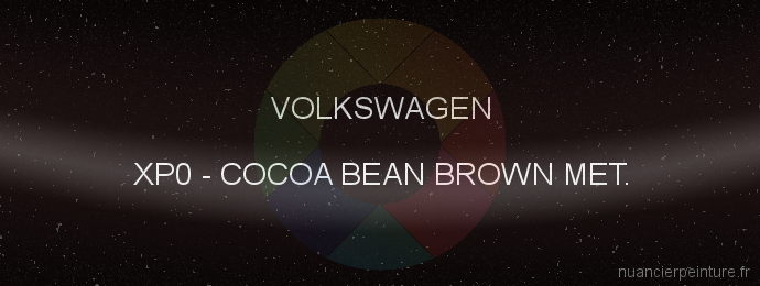 Peinture Volkswagen XP0 Cocoa Bean Brown Met.
