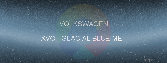 Peinture Volkswagen XVO Glacial Blue Met