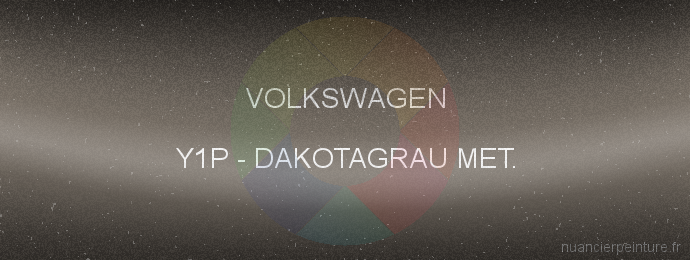 Peinture Volkswagen Y1P Dakotagrau Met.