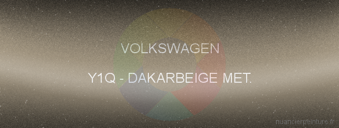 Peinture Volkswagen Y1Q Dakarbeige Met.